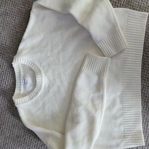 Cotton:On Women's Everything Crew Neck Pullover Sweater White Size M. LIKENEW